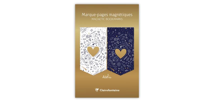 Adolie, Set de 2 marque-pages magnétiques 10,5x15,5cm