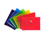 Exacompta Iderama PP Press-Stud Pocket Envelope, B7 Size - Assorted colours