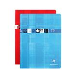 Cahier Travaux Pratiques piqué 24x32cm 64 pages petits carreaux + uni Couleur aléatoire - Assortis