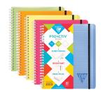 Clairefontaine Linicolor Fresh Proactiv'Book - A5+ - 180 Pages - 5x5 Squared with Header Frame - Assortment