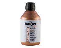 Darwi Flacon de 250 ml de Peinture Acrylique Universelle Métallique - Bronze
