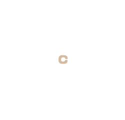Small Kraft Letter 'C' 8.5cm - Kraft