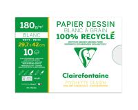 Dessin à Grain 100% Recyclé pochette 10F A3 180g