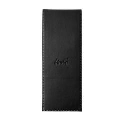 Rhodia ePURE porte-bloc avec porte-crayon + bloc N°8 petits carreaux 5x5 - Noir