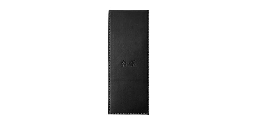 Rhodia ePURE porte-bloc avec porte-crayon + bloc N°8 petits carreaux 5x5 - Noir
