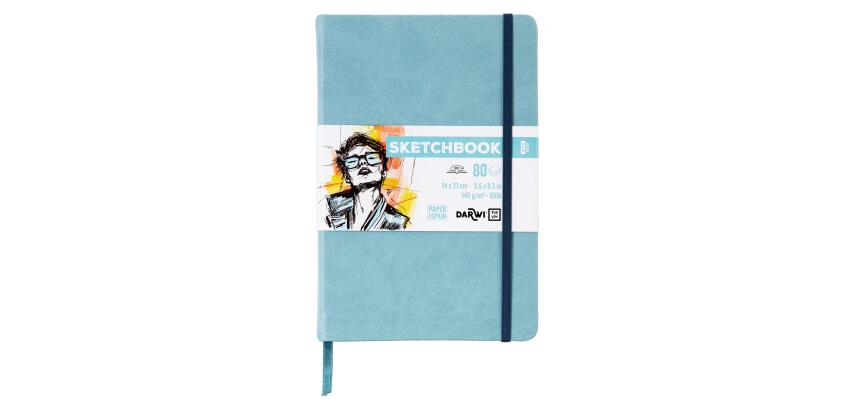 DFY Sketchbook 14x21 80F 140g - Bleu pâle