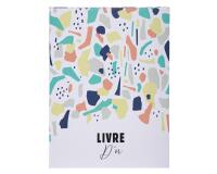 Livre d'or 100 pages tranche blanche - Format 27x22cm - TERRAZZO - Visuel