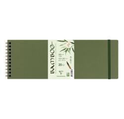 Bamboo, spiralgebundes Skizzenbuch mit 20 Blatt Bambuspapier, 29,7x10,5 cm, 250g