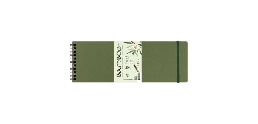 Bamboo Wirebound Album 10.5x29.7cm 250g 20 Sheets