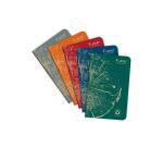 Stapled notebook FOREVER PREMIUM 100% recycled 9x14cm 96 pages small squares white recycled paper 90 g - Assorted