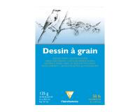 Dessin à Grain bloc collé 20F A4 125g