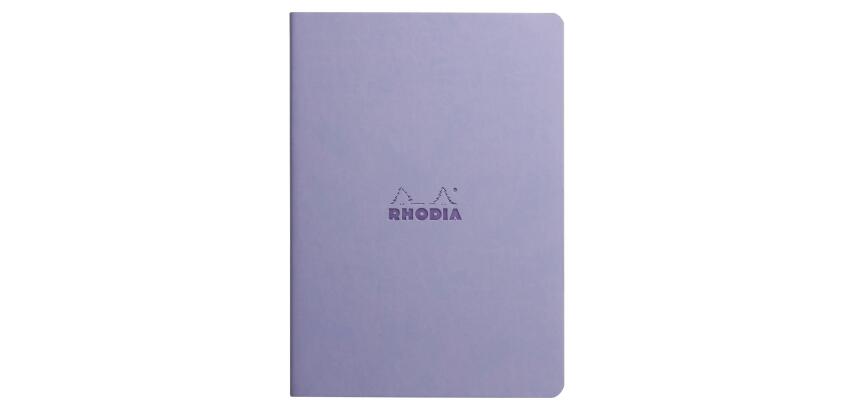 Rhodiarama piqûre textile A5 64p dot papier ivoire 90g - Iris
