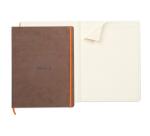 Rhodiarama cahier souple A4+ 160 pages ligné papier ivoire 90g - Chocolat