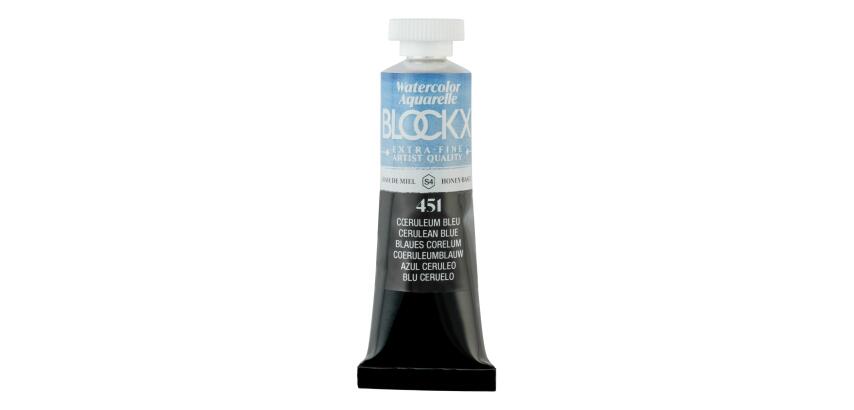 Aquarellfarbe, Azurblau - Tube 15ml - Cœruleum blau