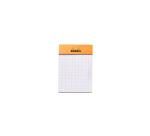 Stapled pad No. 10, A8 size, 5x5 grid, orange