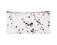 COSMICUIR Daim Trousse plate 22x11 cm Cerise