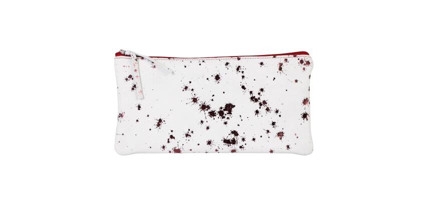 COSMICUIR Daim Trousse plate 22x11 cm Cerise