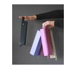 Rhodiarama trousse plumier simili cuir italien 23x5x5 cm - Framboise