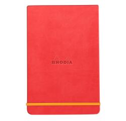Rhodia Hardcover Webnotepad - 9 x 14 cm ? Lined - Coral