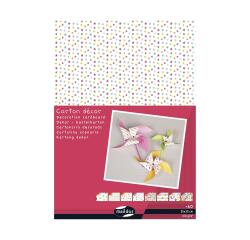<p>DECORATIVE CARD, Pack of 40 sheets 160g/m2 in 25x35cm format - Doodle - Multicolored</p>