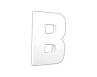 Letter 'B' 20.5cm - White