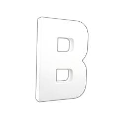 Letter 'B' 20.5cm - White