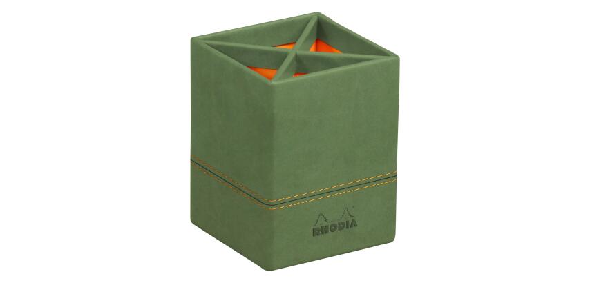 Pot à crayons, en similicuir