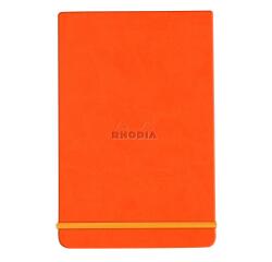 Rhodia Hardcover Webnotepad - 9 x 14 cm ? Lined - Tangerine