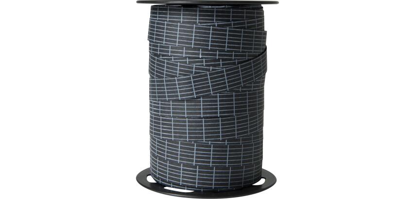 Geschenkband 100mx15mm, zum Beschriften, schwarz - Schwarz