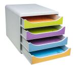 Modulo d'archiviazione Big Box a 4 cassetti Pop N'Co - Colori assortiti