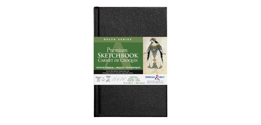 Delta Series carnet rembordé rigide 26F 14x21,6cm 270g - Ivoire