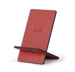 Rhodiarama support pour téléphone mobile simili cuir italien 13x8x8,5 cm - Nacarat