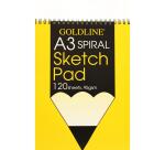 Goldline Wirebound Sketch Pad 95g A3