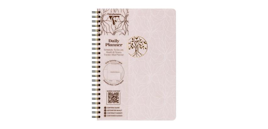 Inspire, Daily planner, Carnet reliure intégrale A5 14,8x21 cm, 148 pages, imprimé, ass.