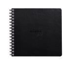 Rhodia Touch Mixed Media Book, papier Paint'On extra-blanc 250g - 15x15 cm, 64 pages - Noir