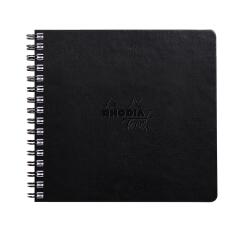 Rhodia Touch Mixed Media Book, papier Paint'On extra-blanc 250g - 15x15 cm, 64 pages - Noir