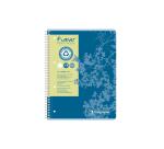 Cahier reliure intégrale FOREVER A4+ 160 pages ligné + marge 80 g - Bleu