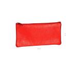 CUIRISÉ - Trousse plate 11x22 cm - Rouge