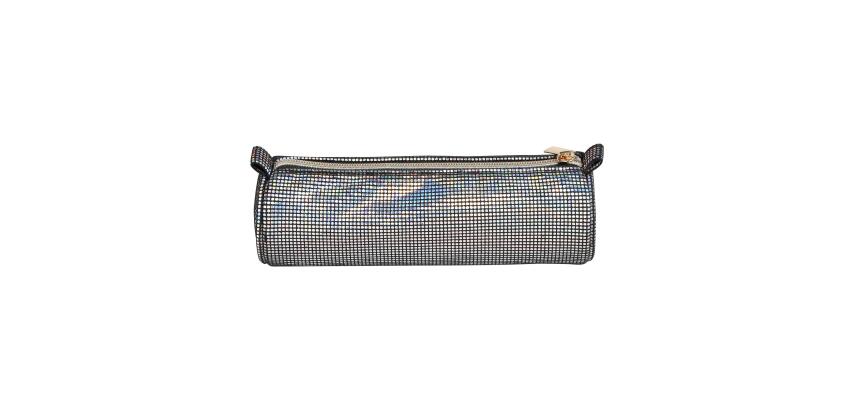 Trousse disco ronde Ø7x22 cm - Disco noir