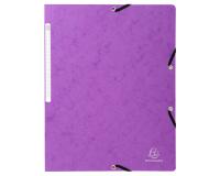 Chemise à élastique sans rabat carte lustrée 400gm2 - A4 - Violet