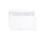Paquet de 25 Enveloppes Blanches DL-110x220mm - Auto-Adhésives - 80g/m2 - Blanc