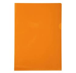 Estuche Exacompta cartón de 100 fundas uñeros PVC liso alta resistencia 13x100º - A4 - Naranja