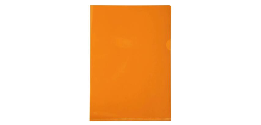 Pk 100 Cut Flush Fldr PVC A4 0.13mm - Orange