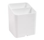 Cubiletes Pen Cube MAGNÉTICO, 2 compartimentos diferentes tamaños y alturas, bloqueador de cables. OFFICE - Blanco