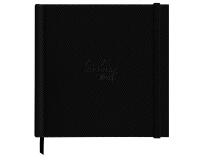 Rhodia Touch Watercolor Book, papier 100% coton grain satiné 300g - 21x21 cm, 40 pages - Noir