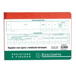 Piqûre Recettes et dépenses - Professions libérales - Non assujetties à la TVA - texte NL - 60 pages