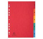 Exacompta Europa - Printed Indices - Premium Pressboard - A4 - 5 Parts - Assorted colours