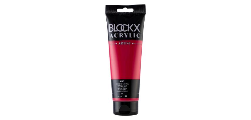 Feine Acrylfarbe, Acrylic Artist, Tube 250ml - Naphtolrot