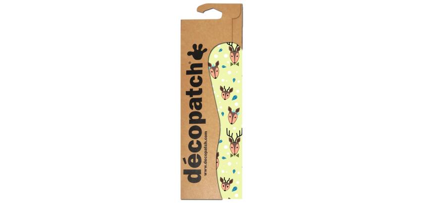 3 Décopatch sheets réf. 726 - Green