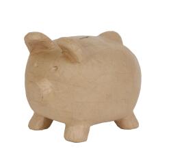 Tirelire cochon 25,5cm - Kraft